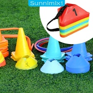 [Sunnimix1] 50Pcs Soccer Triangle Training Cones Marker Cones Agility Soccer Aids for Sports