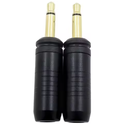 1 Pair 3.5mm Headphone Jack Connector ABS Earphone Pin Insertion For Focal Clear Pro DIY Cable Repai