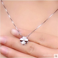 All-Match Jewelry PT950 Girlfriend Necklace Platinum White Gold Jewelry Gift Necklace Diamond V2YD