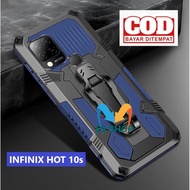 PROMO ACC HP CASE INFINIX HOT 10S CASING STANDING BACK KLIP HARD CASE