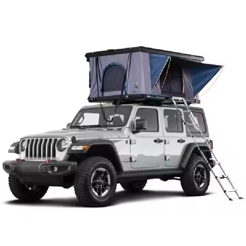 4 Person Aluminum Hard Rooftop Tent 4x4 Off-Road SUV Pickup Truck Camping