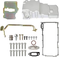 munirater Engine Aluminum Low Profile Oil Pan Retro Replacement for LS1 LS2 LS3 6.2L 6.0L 5.3L 4.8L 