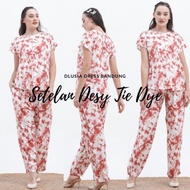 Daster Dlusia Setelan Desy Tie Dye By Dlusia Ori