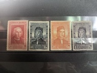 1930 西班牙Christopher  Columbus 郵票4枚Mh
