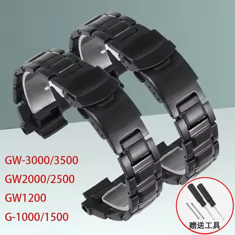 For Casio G-SHOCK Series 5121 GW3000 GW-3000/3500 GW2000/2500/1200 G-1000/1500 Watch Band Stainless