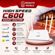 C600 Smart Router Modified Modem ,Wireless Router, Wi-Fi 4G Internet ,Unlimited Data, Hotspot, Suppo