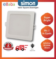 (SIRIM Approved)SIMON - Valor Square LED Downlight 2 Year Warranty 4000k/6000k 6" 16W Lampu Siling C