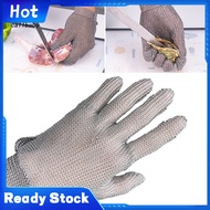 <callbaby> Adjustable Wrist Clasp Glove Stainless Steel Glove 1pc Cut Resistant Stainless Steel Mesh