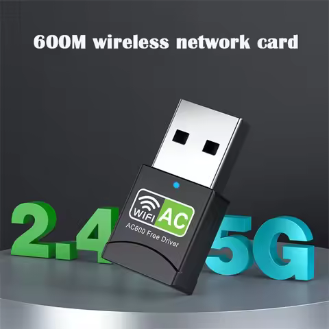 Dual Band USB wifi 600Mbps Adapter AC600 2.4GHz 5GHz WiFi PC Mini Computer Network Card Receiver 802