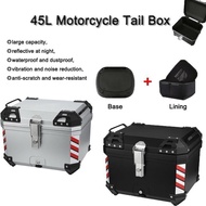 Motorcycle Top Box Waterproof Kotak Motosikal 36L/45L/55L/57L Large Capacity