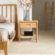 【D3原木家居】Clara北美梣木床頭櫃 床邊櫃