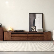 Nordic Solid Wood TV Cabinet Nordic Simple Living Room Household TV Cabinet Storage Locker Integrate