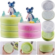 flgo Resin Casting  Round Shape Stacker Storage Box Mold for Jewelry Storage