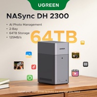 【Beginner Friendly】UGREEN NASync DH2300 2-Bay Desktop NAS, Support Capacity 60TB (Diskless), Remote 