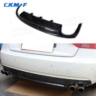 Carbon Fiber Rear Bumper Lip Diffuser Spoiler for Audi A5 Standard 2013-2016 S5 Style FRP Four Outle