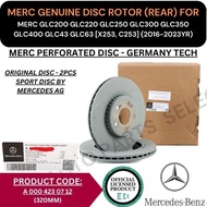 MERCEDES DISC BRAKE ROTOR (REAR) FOR MERC GLC200 GLC220 GLC250 GLC300 GLC350 GLC400 GLC43 GLC63 [X25