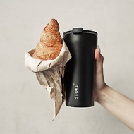 STTOKE Luxe Black 16 Oz Cup Reusable Shatterproof Ceramic Cup Coffee &amp; Tea