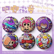 Popular Brawl Stars Badge Motis Alf Edgar Buster Cole Grids Badge Chest Badge No Material