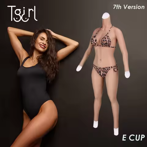 Tgirl 7th Version Shemale Silicone Body Suits Fullbody Long Length Pants Transgender Crossdress Drag