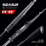 Seasir Overcast M/MH แกนหมุน & Joran Pancing Cetak แหวนไกด์คาร์บอนเส้นใยเซรามิคความไวสูงล่อน้ำหนัก5-