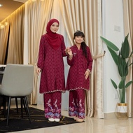 Baju kebaya siti kembang Baju Raya Viral 2025 sedondon Ibu anak