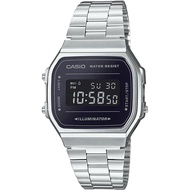 [CASIO] CASIO Digital Watch Vintage Series A168WEM-1 Men's Ladies' Kids' Silver x Black Overseas Mod