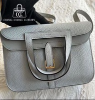 Hermes🩵Halzan 25🩵聖杯藍金扣🌈99新🌟Stamp B🌟halzan25🌟閑置🌟愛馬仕🌟