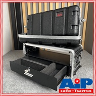 กล่อง RACK NPE ABS 4USD ใส่ไมค์ลอย ลึก9นิ้ว พร้อม ลิ้นชักใส่ไมค์ กล่องใส่อุปกรณ์เครื่องเสียง rack แร