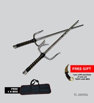 Tekpi | Sai | Stainless Steel | Martial Arts | Karate | Silat | Training Equipment