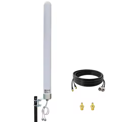 4G 700-2700mhz Outdoor MIMO Antenna 4G LTE 5g -with 10m Cable SMA TS9 Connector for Huawei Router Si