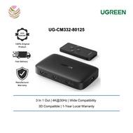 Ugreen Switcher UG-CM332-80125 HDMI Switcher 3 in 1 Out 4K@30HZ 3 Ports HDMI Switch