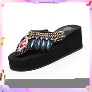 ❤️ 2025  sandal perempuan plus size kasut bata wanita[Super 2000 HTK] Diamond Flip Flops Women's Sum