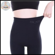 618j basic thick plain leggings / imported leggings / women's trousers - black d6l5