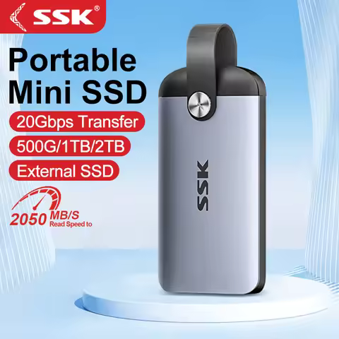 SSK SSD 1 tb Portable SSD External hard disk SSD External Solid State Drives 2000MB/s Type-C Externa