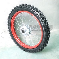High race cross-country motorcycle accessories Apollo 70/100-17 90/100-14 inch tires with wheels.