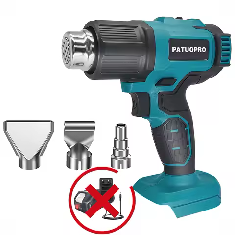 Cordless Heat Gun Adjustable Temperatures Hot Air Gun Electric Heat Gun With 3 Nozzles For Makita 18