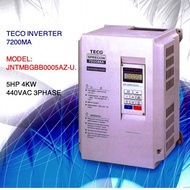 TECO 7200MA Motor frequency inverter JNTMBGBB0005AZ 5HP 4KW 3PHASE 440VAC
