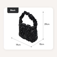 OHSOME Egradable Puffy Design Underarm Bag Tas Wanita Warna Hitam