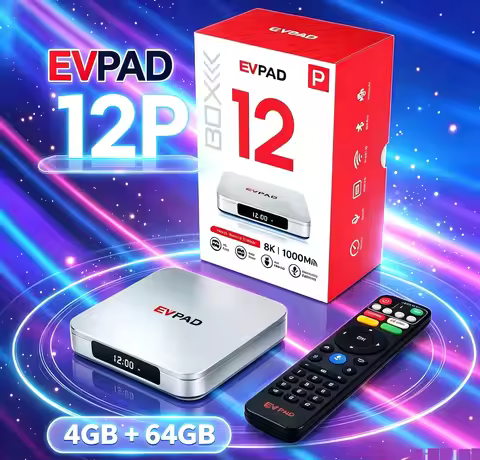 [Genuine]2026 Evpad 12p official store 8k pro android tv box for Canada Korea Japan USA Australia Si