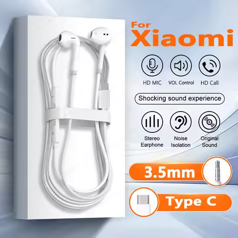Original Type C Earphones For Xiaomi Mi 15 14 13 12 11 Pro Ultra in-ear Headset For Redmi Note 10 9 
