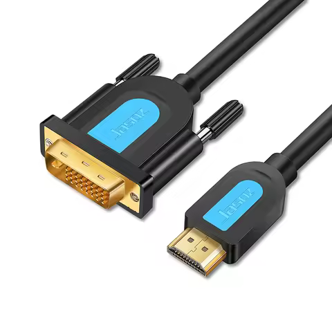 Jasoz HDMI-Compatible to DVI Cable HD 1080P DVI To HDMI Adapter Converter Bidirectional for Xbox PS4
