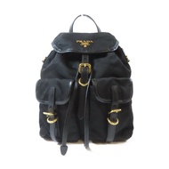 PRADA 尼龍Backpack金扣背包黑色