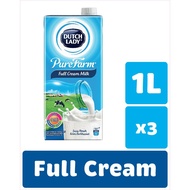 [Shop Malaysia] dutch lady purefarm uht milk - full cream (1l x 3)