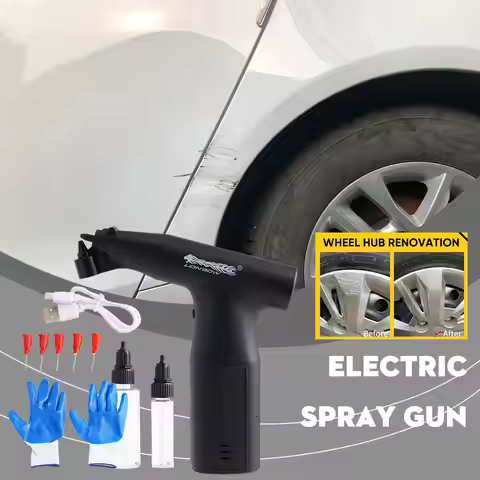 New Car Electric Paint Spray Gun Pen Air Pump Set Liquid Spray Gun For Cars Furniture Repainting Whe