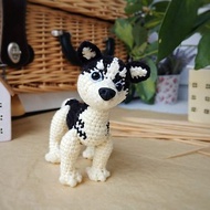 狗 Miniature dog Realistic Husky. plush puppy toy. Dog doll plush toy Husky