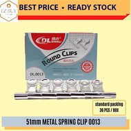 51mm METAL SPRING CLIP 0013 - 36'S / BOX
