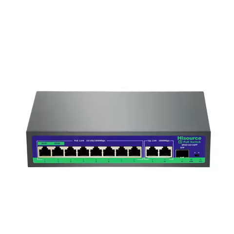 Hisource 4 8 Port POE Switch Active 48V Supply Ethernet 100/1000Mbps Nerwork Switch for IP Camera/Wi
