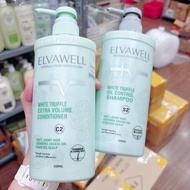 Cặp Gội Xả Nấm Truffle Elvawell Dùng Cho Tóc Dầu Giảm Bết Rụng Tóc Tăng Cường Mọc Tóc