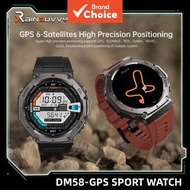 New Rainbuvvy Drop-Resistant GPS Sports Watch DM58, 1.43-Inch AMOLED, 5ATM Waterproof, Altitude, Com