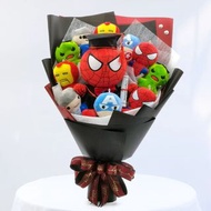 現貨❗️❗️ 正版#spiderman畢業花束！marvel系列 marvel畢業花束蜘蛛俠畢業花束🌹蜘蛛俠公仔/鋼鐵俠/美國隊長